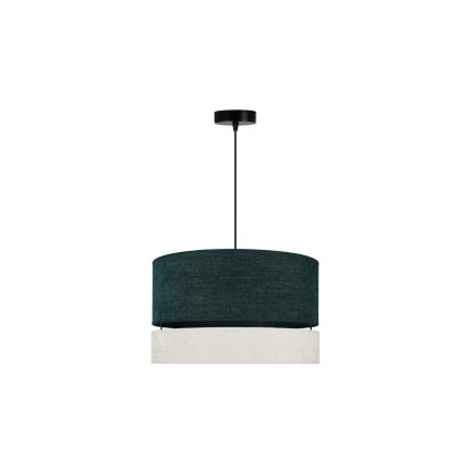 Duolla - Lustra ar auklu DOUBLE 1xE27/15W/230V d. 40 cm zaļa/pelēka