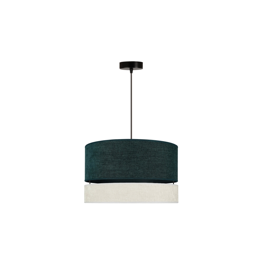 Duolla - Lustra ar auklu DOUBLE 1xE27/15W/230V d. 40 cm zaļa/pelēka