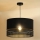 Duolla - Lustra ar auklu DOUBLE RATTAN 1xE27/15W/230V d. 40 cm melna