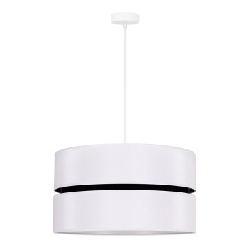 Duolla - Lustra ar auklu DUO 1xE27/15W/230V d. 40 cm balta/melna