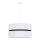 Duolla - Lustra ar auklu DUO 1xE27/15W/230V d. 40 cm balta/melna