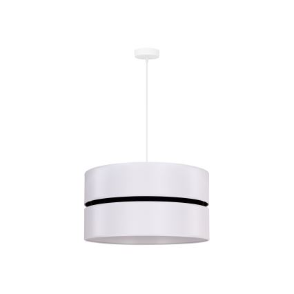Duolla - Lustra ar auklu DUO 1xE27/15W/230V d. 40 cm balta/melna