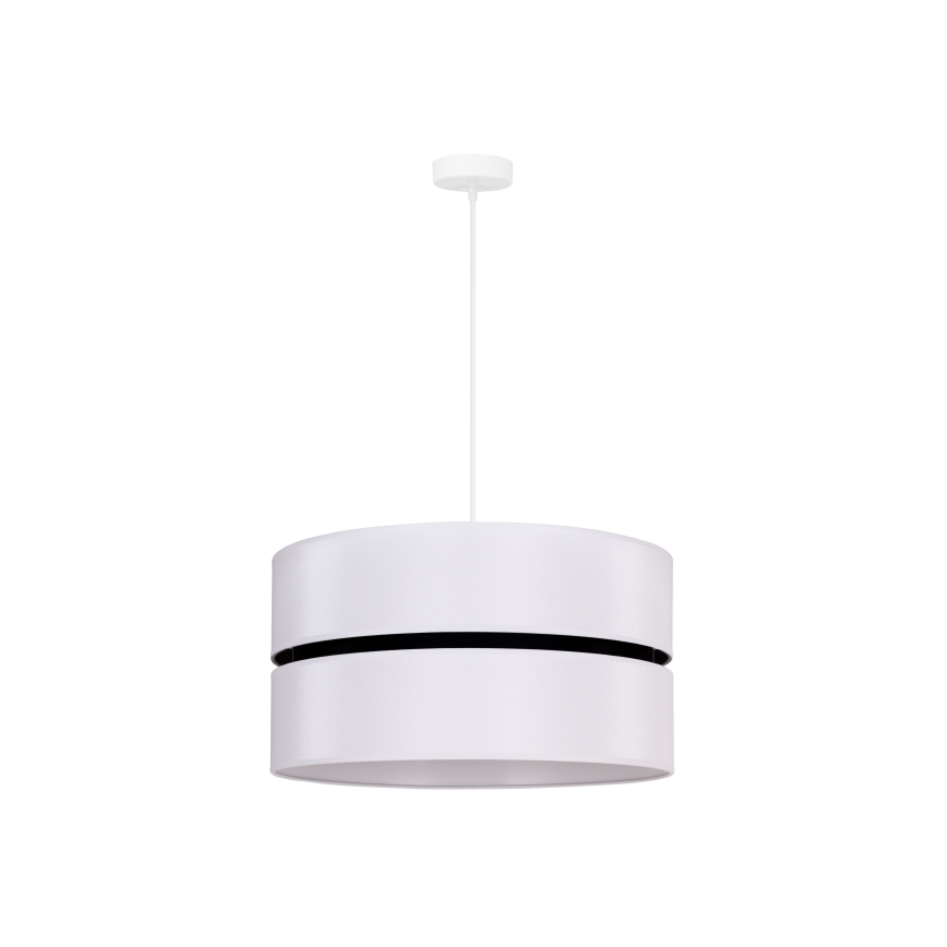 Duolla - Lustra ar auklu DUO 1xE27/15W/230V d. 40 cm balta/melna