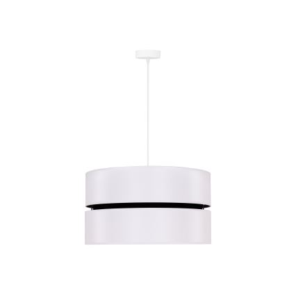 Duolla - Lustra ar auklu DUO 1xE27/15W/230V d. 40 cm balta/melna