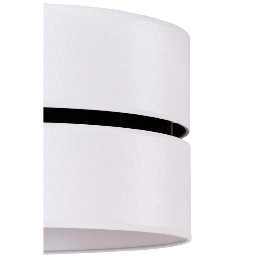 Duolla - Lustra ar auklu DUO 1xE27/15W/230V d. 40 cm balta/melna