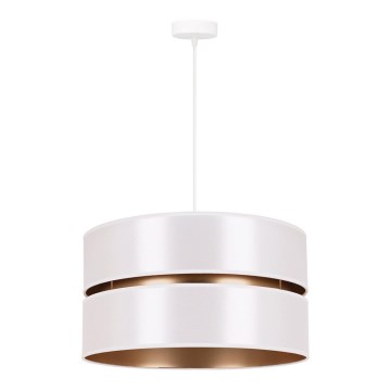 Duolla - Lustra ar auklu DUO 1xE27/15W/230V d. 40 cm balta/zelta