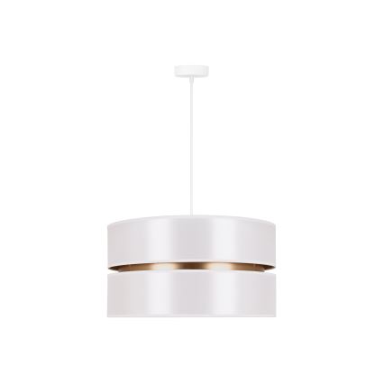 Duolla - Lustra ar auklu DUO 1xE27/15W/230V d. 40 cm balta/zelta