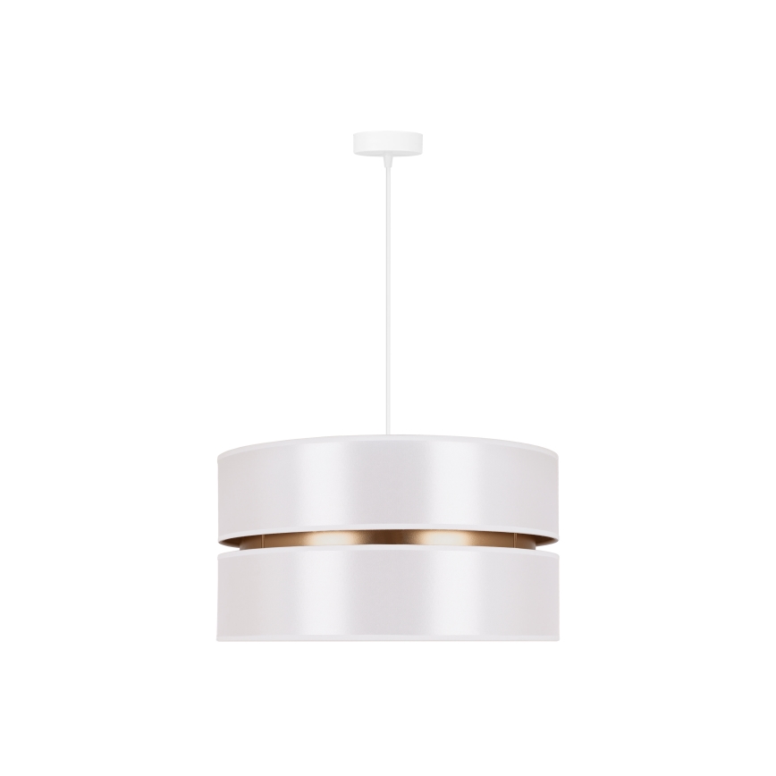 Duolla - Lustra ar auklu DUO 1xE27/15W/230V d. 40 cm balta/zelta