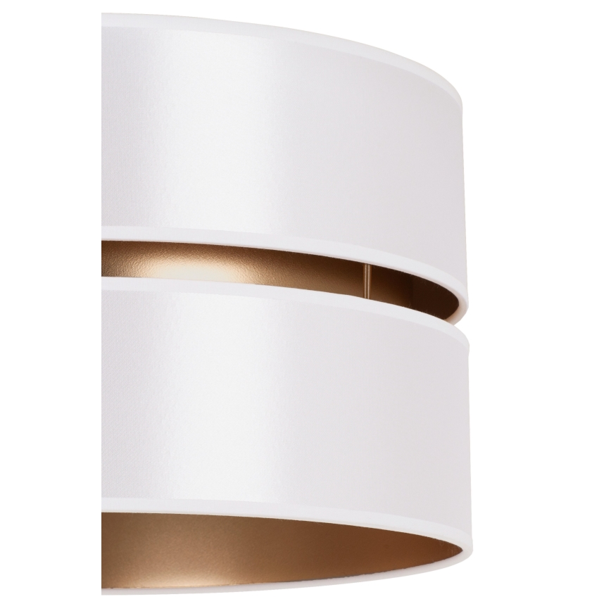 Duolla - Lustra ar auklu DUO 1xE27/15W/230V d. 40 cm balta/zelta