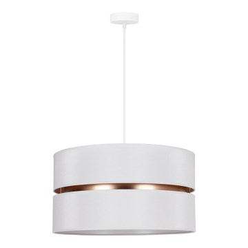 Duolla - Lustra ar auklu DUO 1xE27/15W/230V d. 40 cm balta/zelta