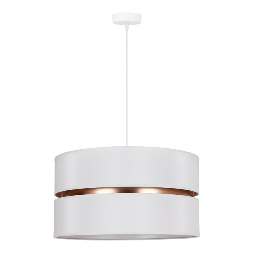 Duolla - Lustra ar auklu DUO 1xE27/15W/230V d. 40 cm balta/zelta