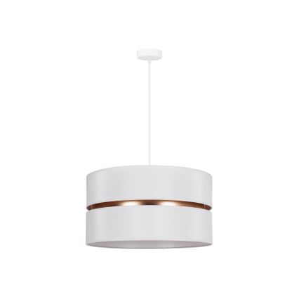 Duolla - Lustra ar auklu DUO 1xE27/15W/230V d. 40 cm balta/zelta