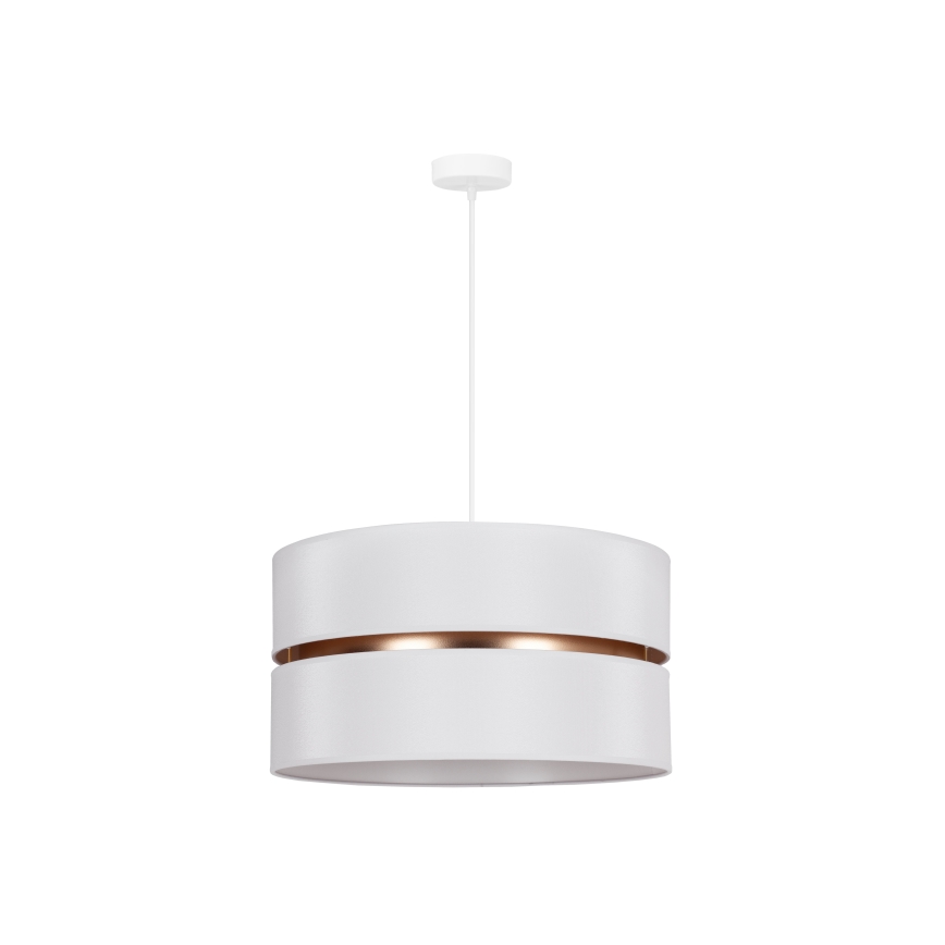 Duolla - Lustra ar auklu DUO 1xE27/15W/230V d. 40 cm balta/zelta