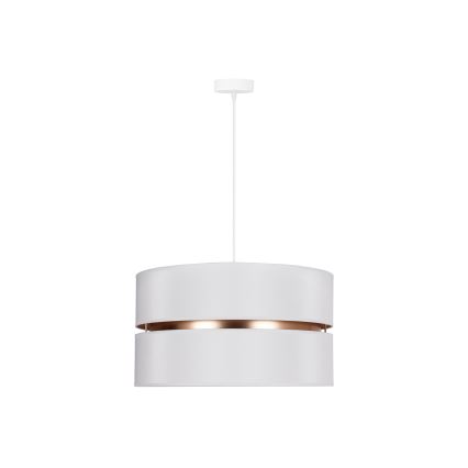 Duolla - Lustra ar auklu DUO 1xE27/15W/230V d. 40 cm balta/zelta