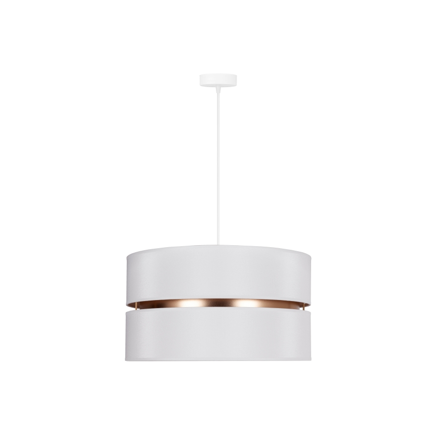 Duolla - Lustra ar auklu DUO 1xE27/15W/230V d. 40 cm balta/zelta
