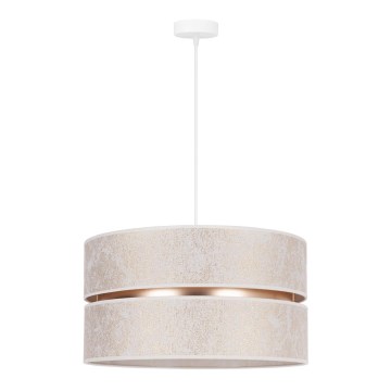 Duolla - Lustra ar auklu DUO 1xE27/15W/230V d. 40 cm balta/zelta