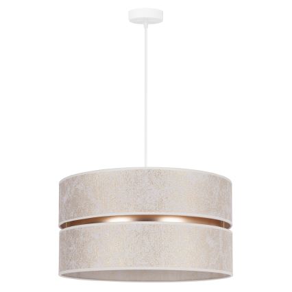 Duolla - Lustra ar auklu DUO 1xE27/15W/230V d. 40 cm balta/zelta