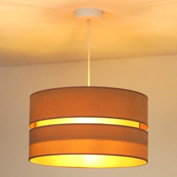 Duolla - Lustra ar auklu DUO 1xE27/15W/230V d. 40 cm bēša