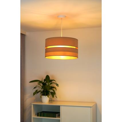 Duolla - Lustra ar auklu DUO 1xE27/15W/230V d. 40 cm bēša