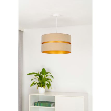 Duolla - Lustra ar auklu DUO 1xE27/15W/230V d. 40 cm bēša