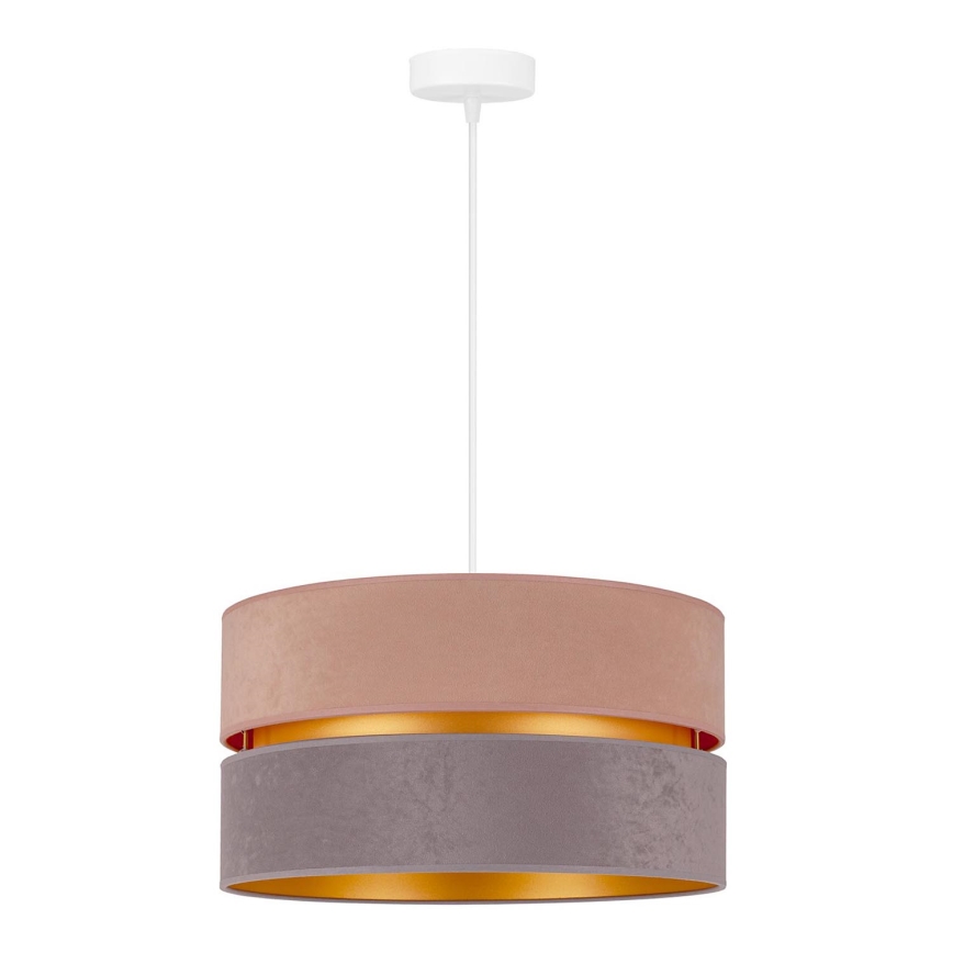 Duolla - Lustra ar auklu DUO 1xE27/15W/230V d. 40 cm bēša un pelēka