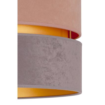 Duolla - Lustra ar auklu DUO 1xE27/15W/230V d. 40 cm bēša un pelēka