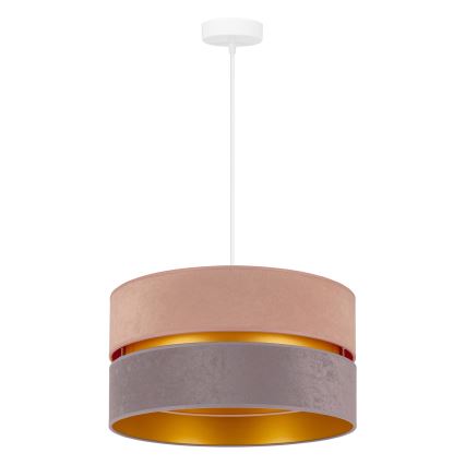 Duolla - Lustra ar auklu DUO 1xE27/15W/230V d. 40 cm bēša un pelēka