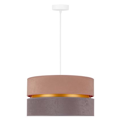 Duolla - Lustra ar auklu DUO 1xE27/15W/230V d. 40 cm bēša un pelēka