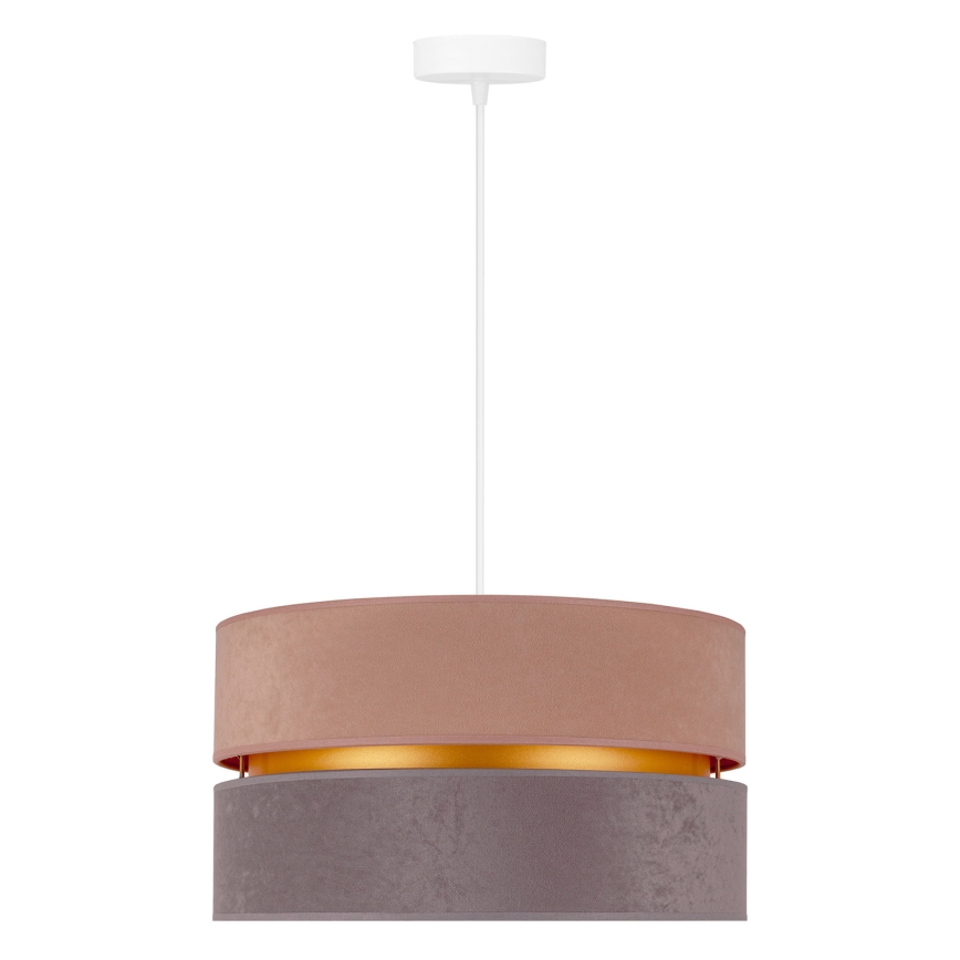 Duolla - Lustra ar auklu DUO 1xE27/15W/230V d. 40 cm bēša un pelēka
