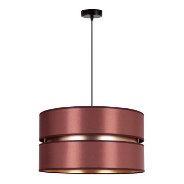 Duolla - Lustra ar auklu DUO 1xE27/15W/230V d. 40 cm bordo/zelta