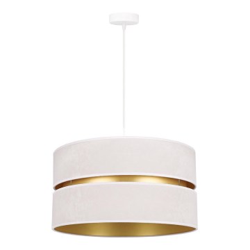 Duolla - Lustra ar auklu DUO 1xE27/15W/230V d. 40 cm krēmkrāsa/zelta