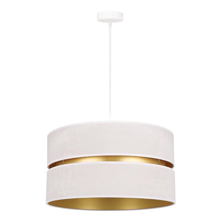 Duolla - Lustra ar auklu DUO 1xE27/15W/230V d. 40 cm krēmkrāsa/zelta
