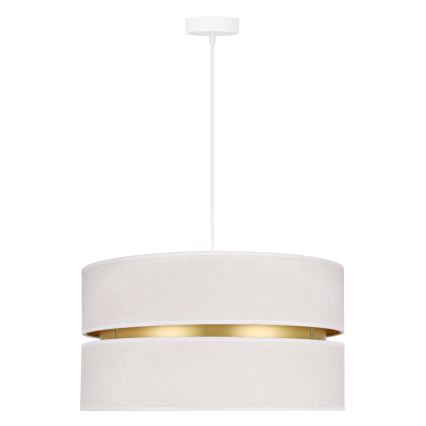 Duolla - Lustra ar auklu DUO 1xE27/15W/230V d. 40 cm krēmkrāsa/zelta