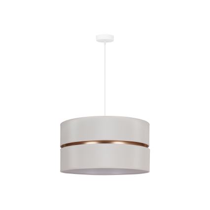 Duolla - Lustra ar auklu DUO 1xE27/15W/230V d. 40 cm krēmkrāsa/zelta
