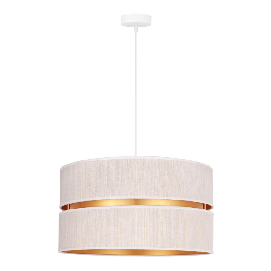 Duolla - Lustra ar auklu DUO 1xE27/15W/230V d. 40 cm krēmkrāsa/zelta