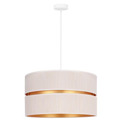 Duolla - Lustra ar auklu DUO 1xE27/15W/230V d. 40 cm krēmkrāsa/zelta