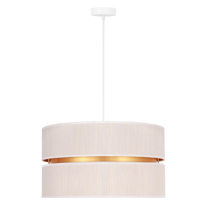 Duolla - Lustra ar auklu DUO 1xE27/15W/230V d. 40 cm krēmkrāsa/zelta