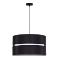 Duolla - Lustra ar auklu DUO 1xE27/15W/230V d. 40 cm melna/balta