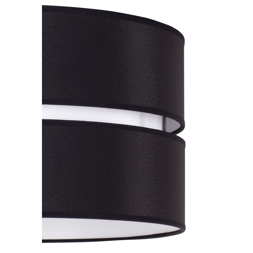 Duolla - Lustra ar auklu DUO 1xE27/15W/230V d. 40 cm melna/balta