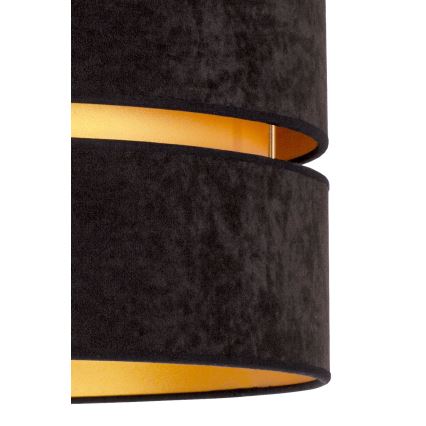 Duolla - Lustra ar auklu DUO 1xE27/15W/230V d. 40 cm melna/zelta