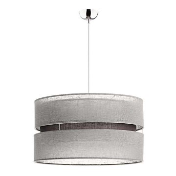 Duolla - Lustra ar auklu DUO 1xE27/15W/230V d. 40 cm pelēka
