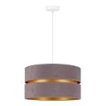 Duolla - Lustra ar auklu DUO 1xE27/15W/230V d. 40 cm pelēka