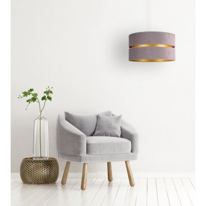 Duolla - Lustra ar auklu DUO 1xE27/15W/230V d. 40 cm pelēka