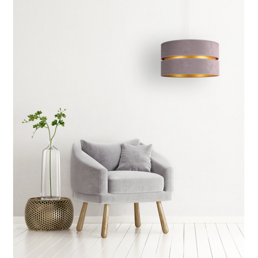 Duolla - Lustra ar auklu DUO 1xE27/15W/230V d. 40 cm pelēka