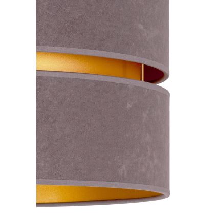 Duolla - Lustra ar auklu DUO 1xE27/15W/230V d. 40 cm pelēka