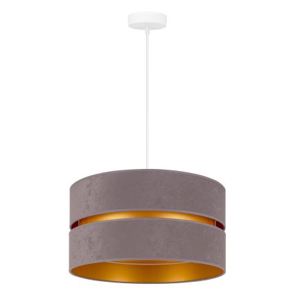 Duolla - Lustra ar auklu DUO 1xE27/15W/230V d. 40 cm pelēka