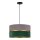 Duolla - Lustra ar auklu DUO 1xE27/15W/230V d. 40 cm pelēka/zaļa/zelta