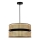 Duolla - Lustra ar auklu DUO 1xE27/15W/230V d. 40 cm rotanga/melna