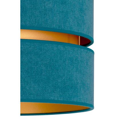 Duolla - Lustra ar auklu DUO 1xE27/15W/230V d. 40 cm tirkīza/zelta