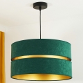 Duolla - Lustra ar auklu DUO 1xE27/15W/230V d. 40 cm zaļa/zelta